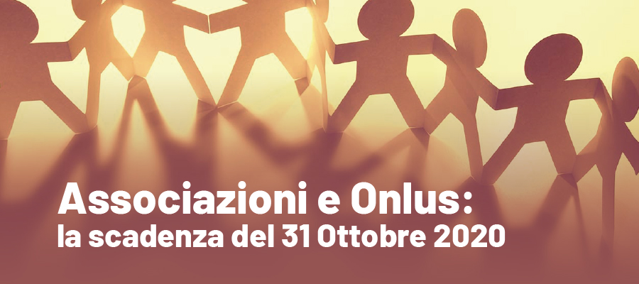 Associazioni e Onlus al bivio del 31 ottobre 2020