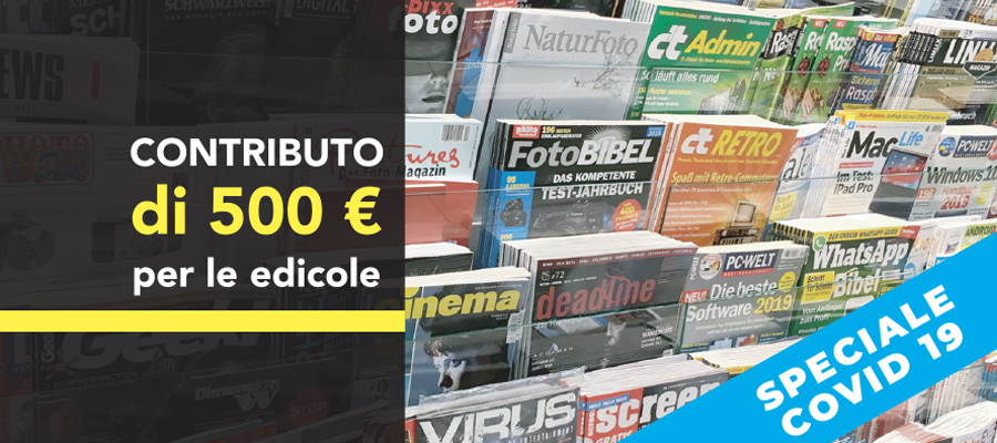 Bonus Edicole: un contributo una tantum di 500 euro