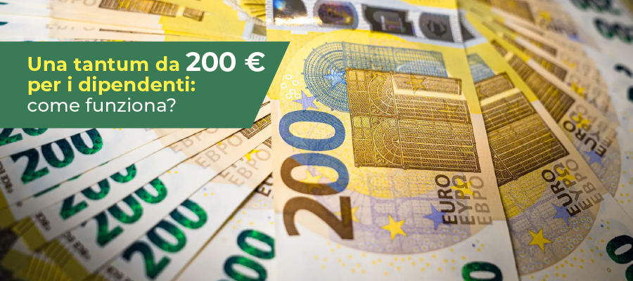 Una tantum da 200 euro per i dipendenti: come funziona?