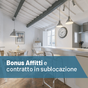 Bonus Affitti: valido anche per ASD e in sublocazione