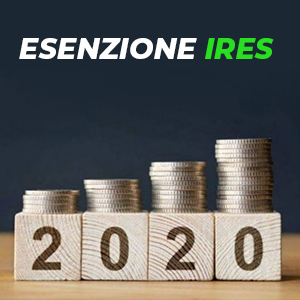 Esenzione dal pagamento dell'IRES: dal 2020 estesa a nuovi soggetti